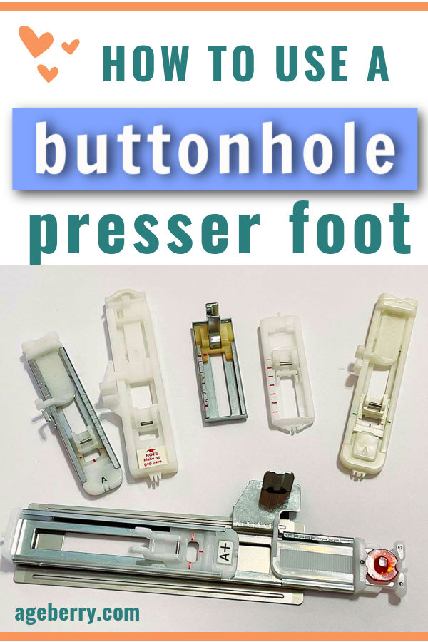 sewing tutorial on how to use buttonhole foot