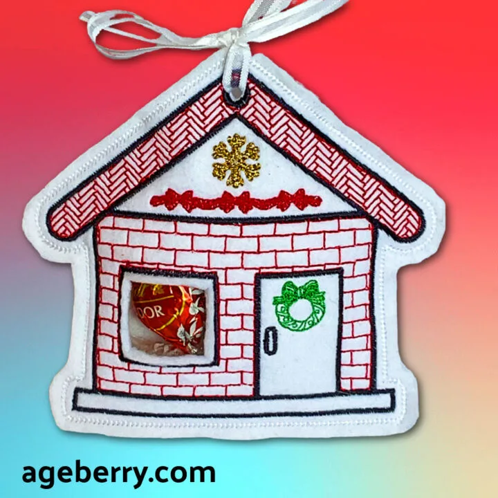 In The Hoop Christmas Ornaments: A House
