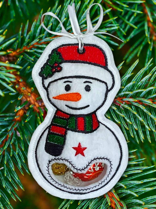 Stuffed Christmas Ornaments In The Hoop