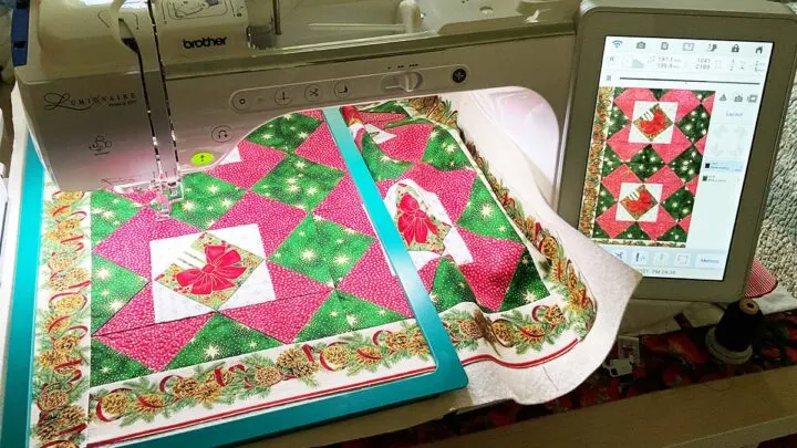 quilting with embroidery machine