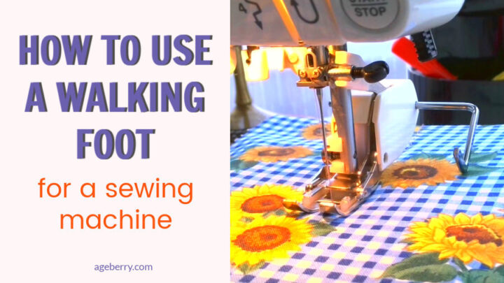 how to use a walking foot tutorial