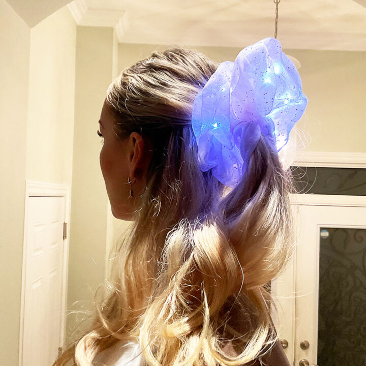 giant scrunchie with lights