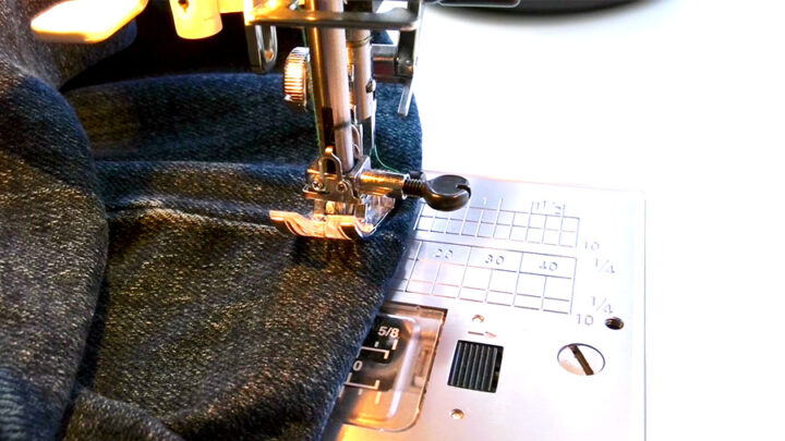 sewing a few layers of denim without walking foot is not good