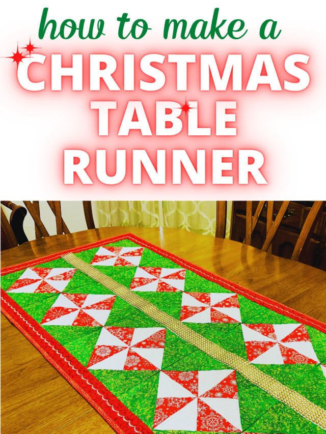 How to make a Christmas table runner