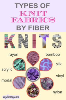 types of knit fabric by fiber content