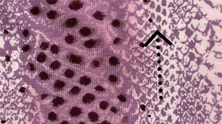 grainline on knit fabric