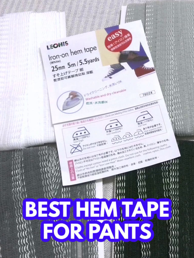 a guide on using hem tape for pants