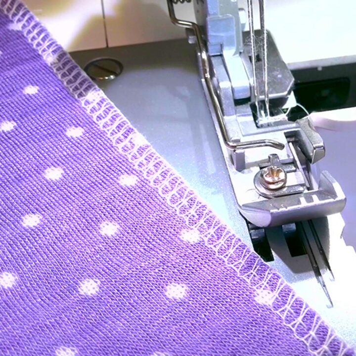 sew knits with a serger, it's the best to sew stretchy fabrics