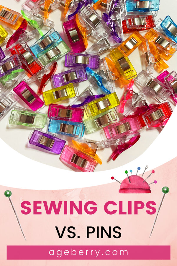 Quilting Clips with Tin Box Package, Assorted Colors, Pack of 100