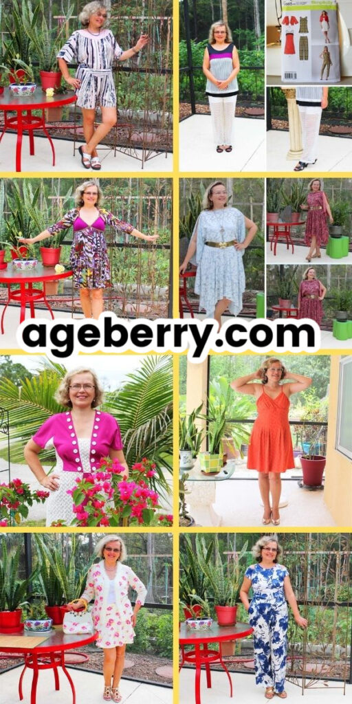 Ageberry sewing projects with knit fabric
