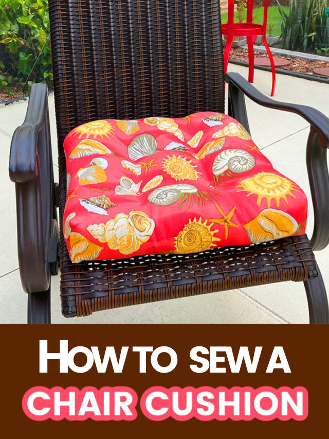 DIY chair cushion sewing tutorial