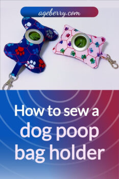 DIY dog poop bag holder tutorial
