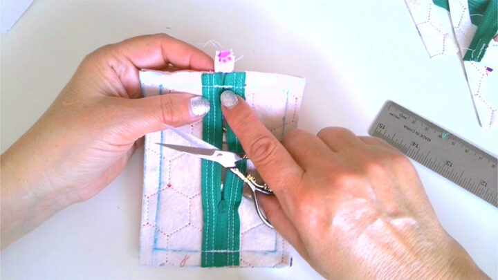 stitching the holder