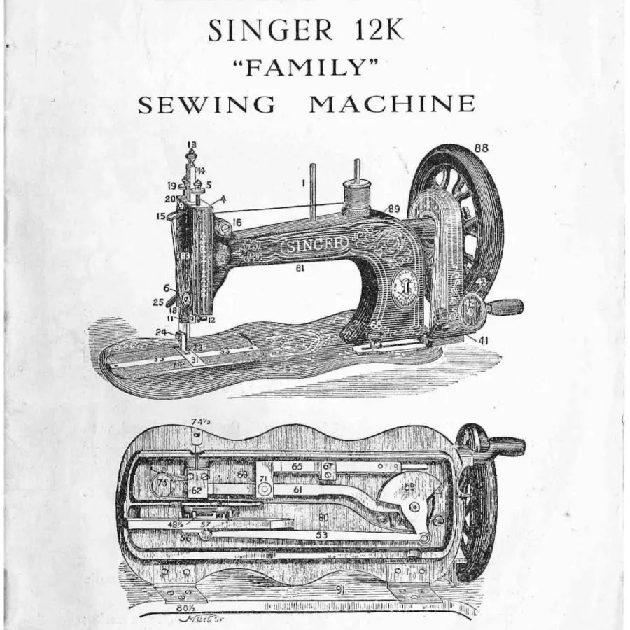 old sewing machine Singer 