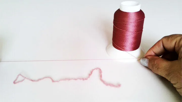wooly nylon thread is very stretchy