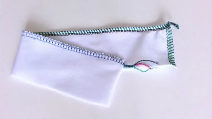 serger stitch with wooly nylon thread 