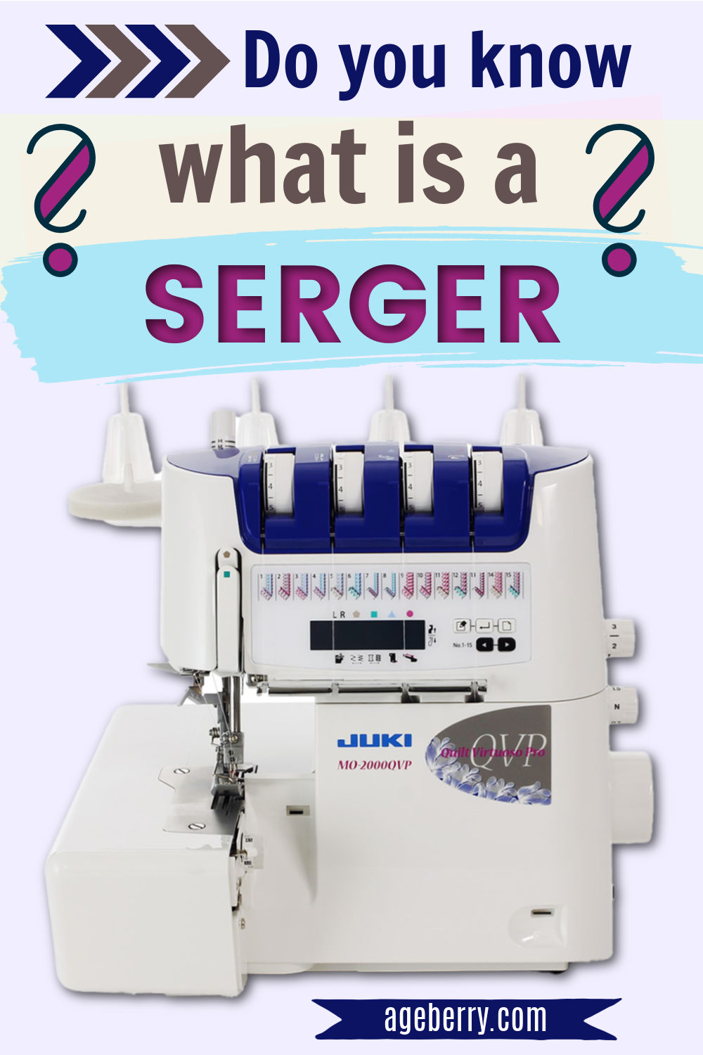 what is a serger sewing machine used for