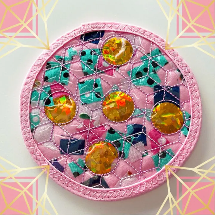 Advanced Embroidery Designs - Mosaic Coasters In-the-Hoop (ITH)