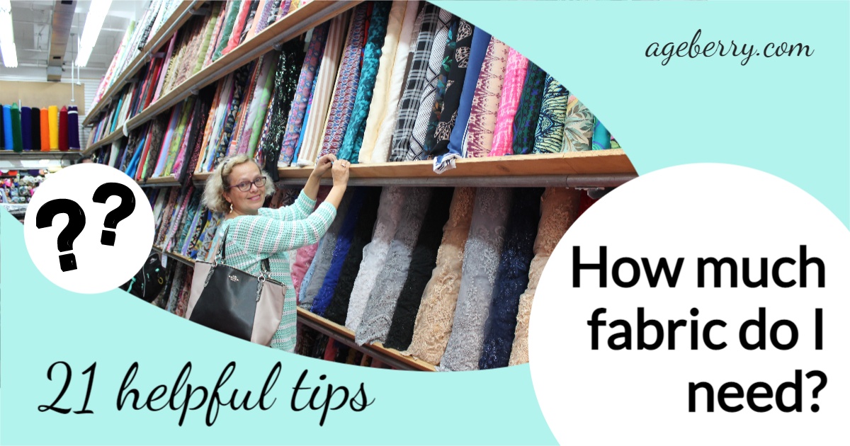 How much fabric do I need sewing tutorial