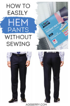 How to hem pants without sewing