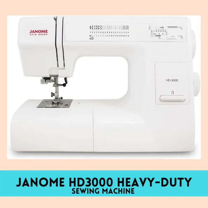  Janome HD3000 Heavy-Duty Sewing Machine with 18 Built