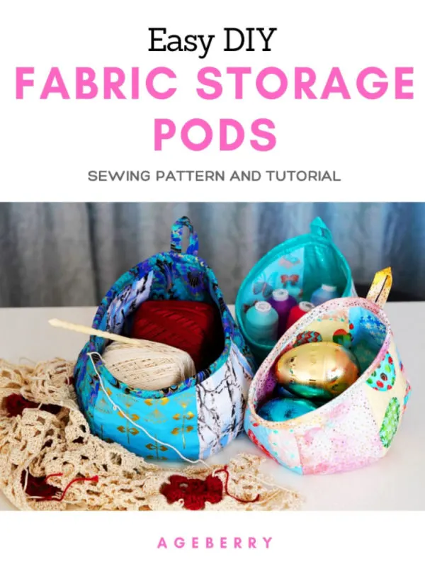 ebook on making DIY fabric storage pods