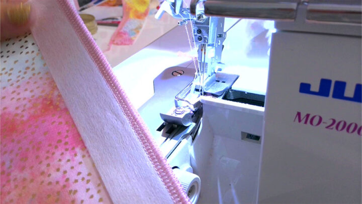 4 thread 2 needle serger stitch adjusted