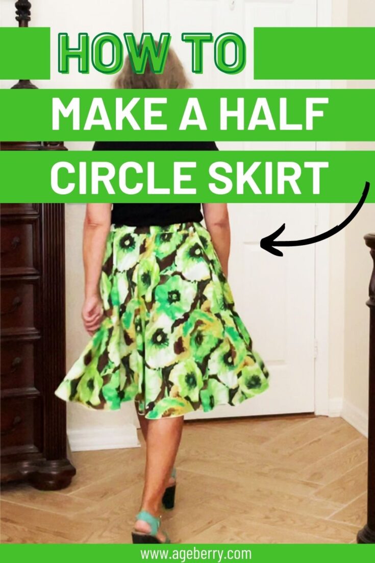 How to sew a half-circle skirt