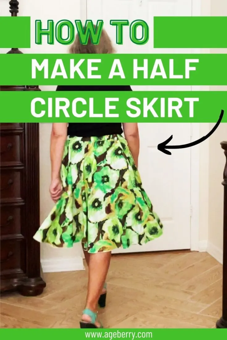 How to sew a half-circle skirt