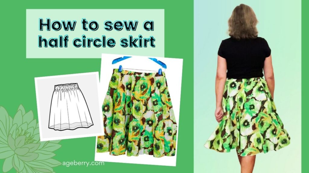 How To Make a HalfCircle Skirt with Elastic Waist BeginnerFriendly