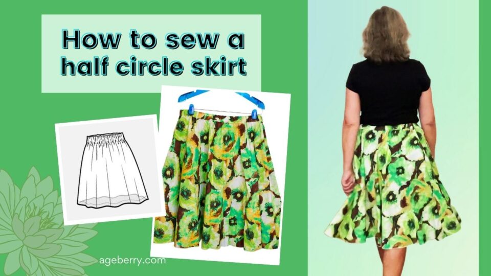 How To Make a HalfCircle Skirt with Elastic Waist BeginnerFriendly