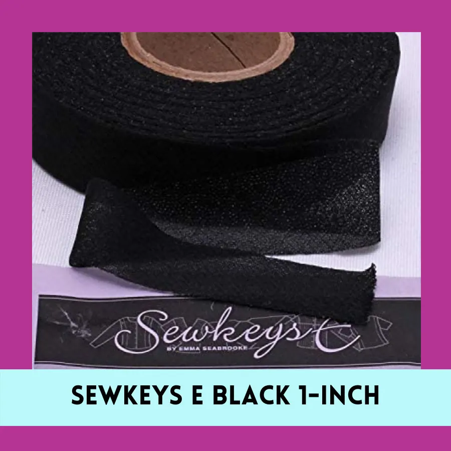 Sewkeys E Black 1-inch