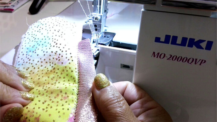 serger stitch that needs adjusting, left needle setting