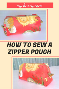 how to sew a zipper pouch sewing tutorial