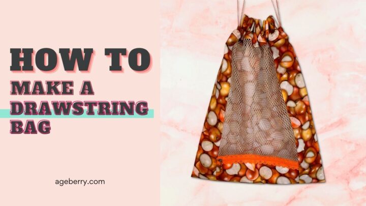 How to make a drawstring bag PDF printable pattern and tutorial