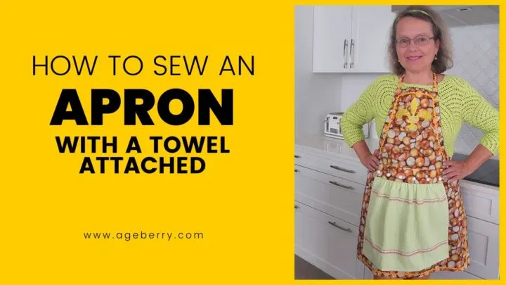 How to sew an apron with a towel attached