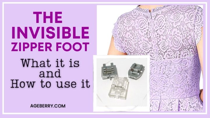 The Invisible Zipper Foot: What It Is And How To Use It sewing tutorial