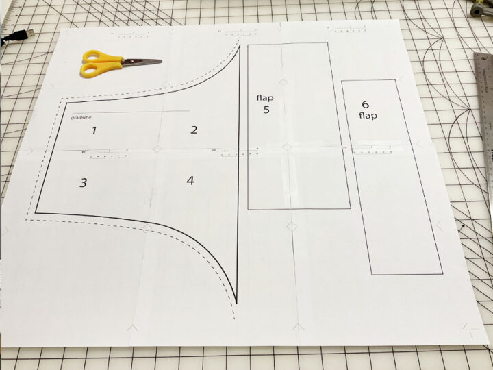 template is ready. Cut out the template carefully following the lines of the pattern