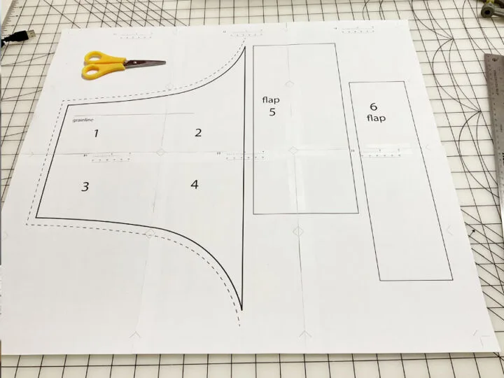 template is ready. Cut out the template carefully following the lines of the pattern