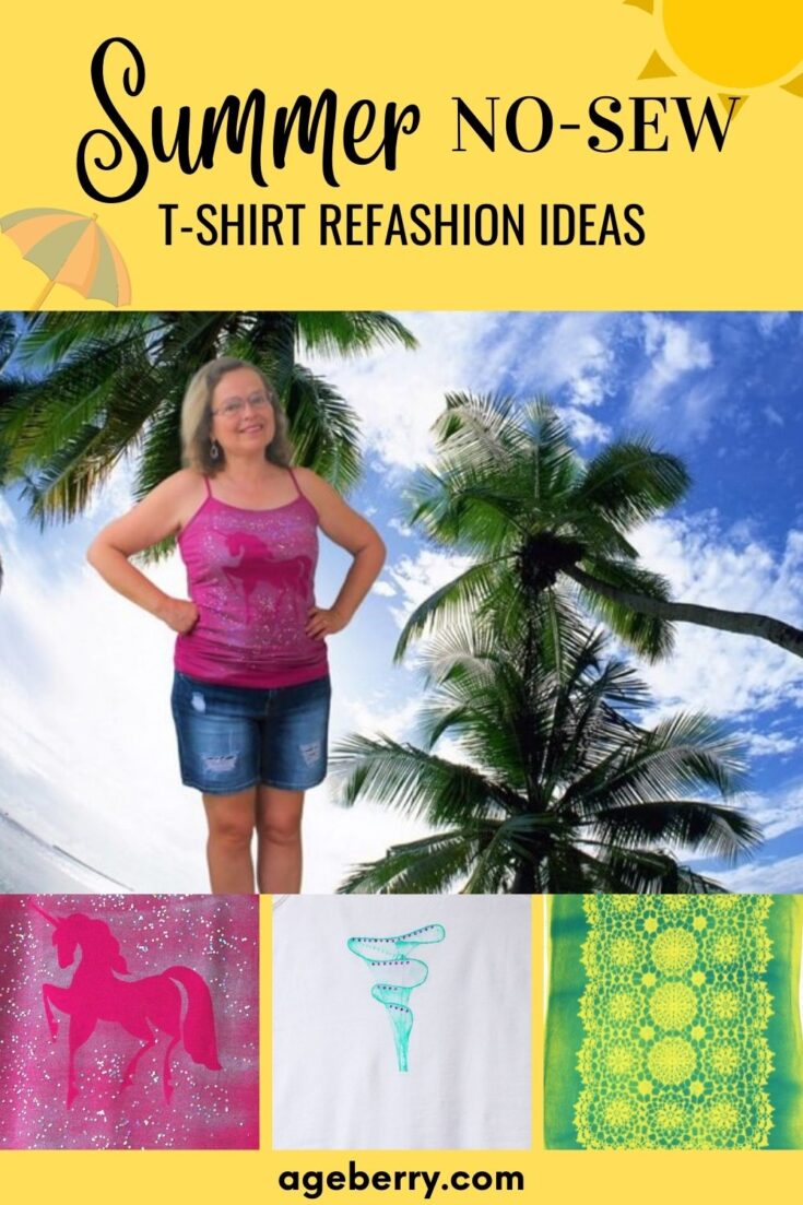 Summer no-sew t-shirt refashion ideas