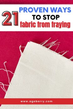 how to stop fabric from fraying tutorial