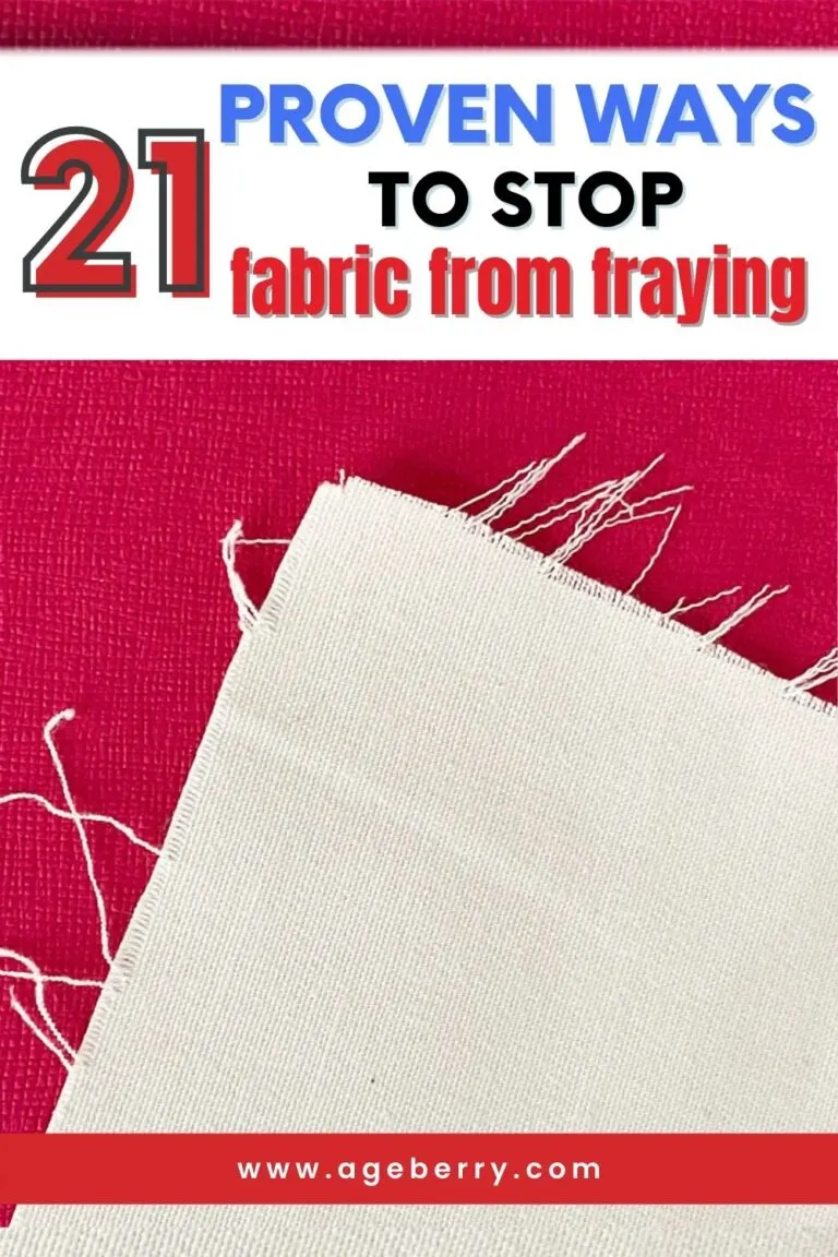 how to stop fabric from fraying tutorial