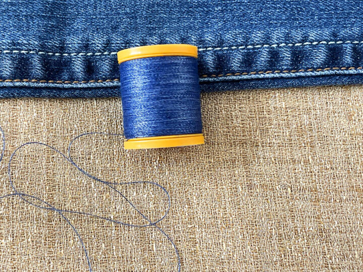 Sewing threads for denim and jeans