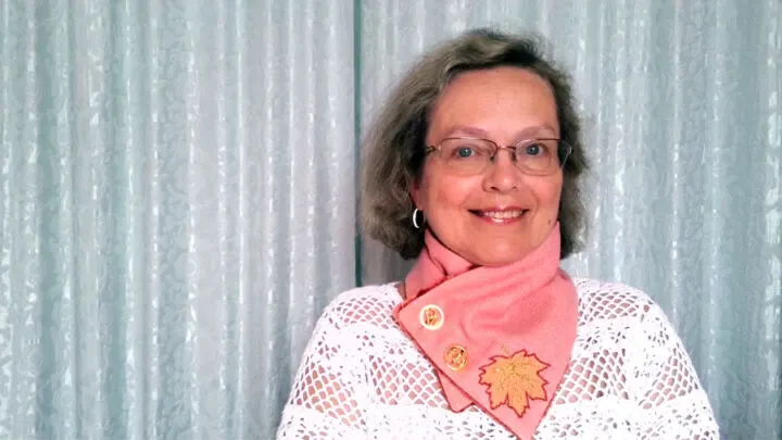 DIY flannel scarf
