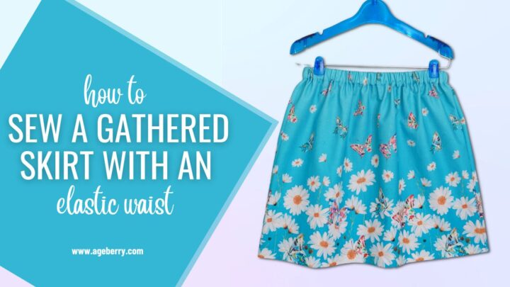 How to sew a gathered skirt with an elastic waist