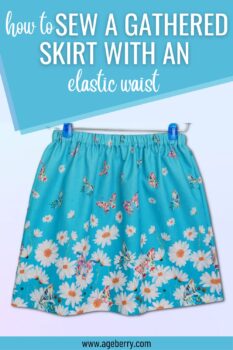 How to sew a gathered skirt with an elastic waist