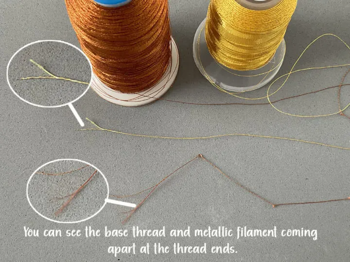 How to use metallic embroidery thread without losing your mind