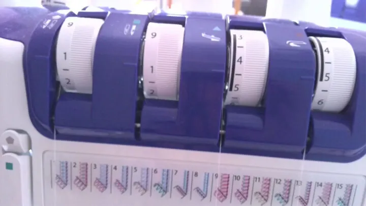 Set your serger to a 3 thread 1 needle overlock serger stitch