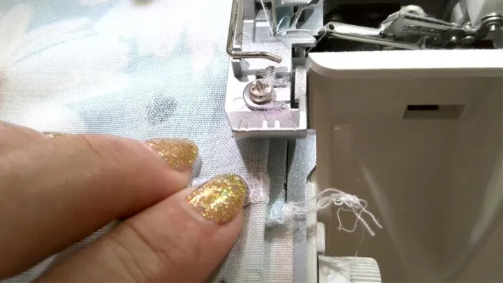 Position the presser foot correctly