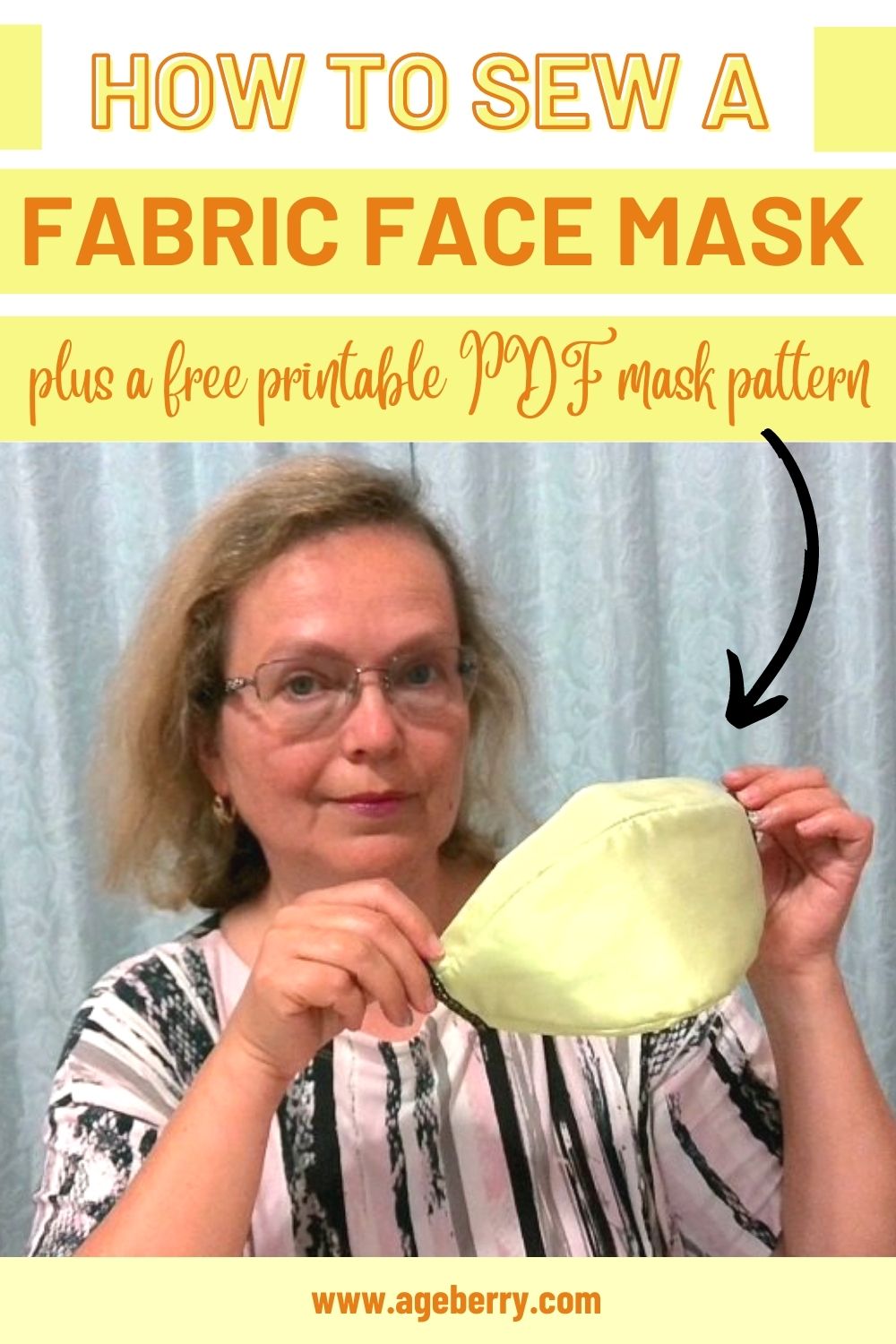 how to sew fabric facemask